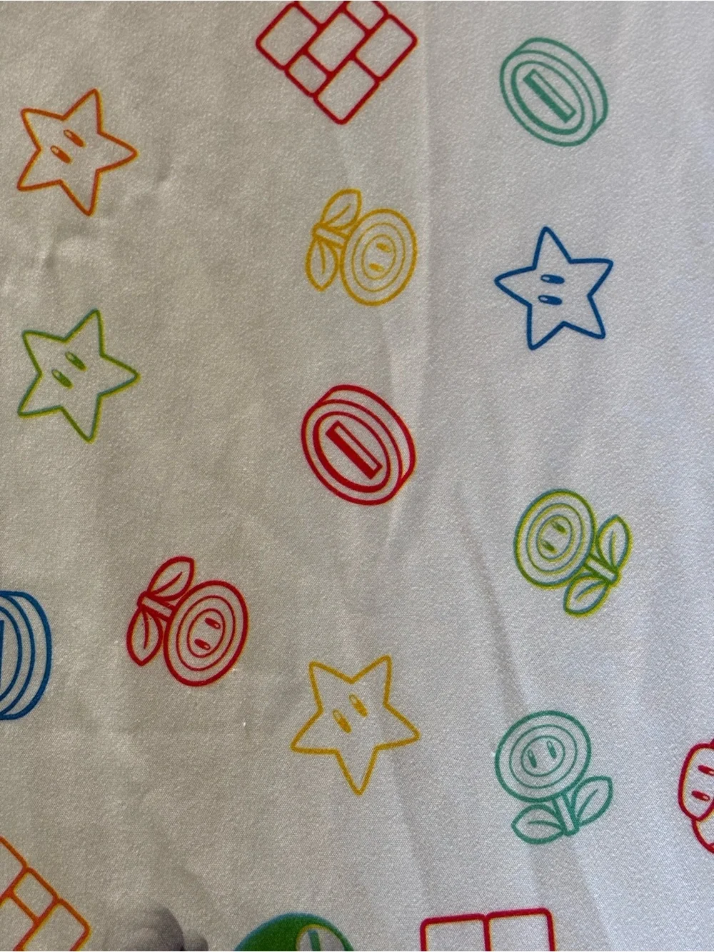2 Piece Super Mario Bros Nintendo Twin Sheet Set 1 Fitted & 1 Flat Sheet Cartoon